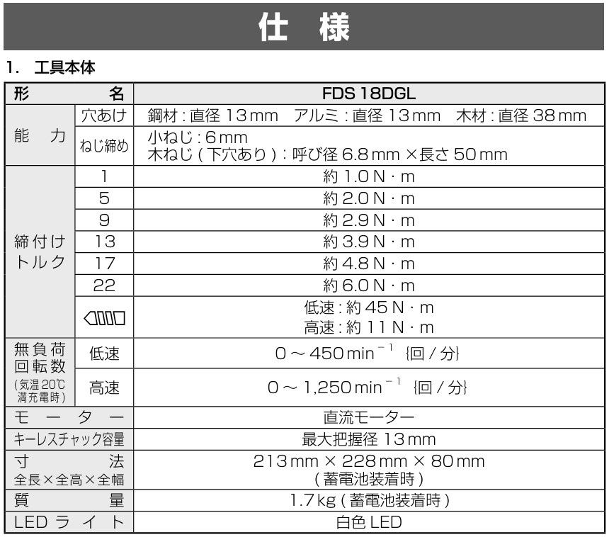 新品 ハイコーキ HiKOKI 18V コードレスドライバドリル 充電式 フルセット バッテリー2個 充電器 ケース付 FDS18DGL 2LEGK ドリルドライバ DIY 日立 工具 電動ドリル 穴あけ 締め付け