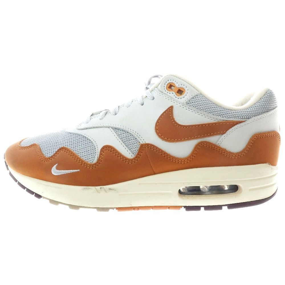 NIKE (ナイキ) ×PATTA AIR MAX 1 MONARCH DH1348-001 パタ エアマックス 1 モナーク ローカットスニーカー グレー/ブラウン US10/28cm