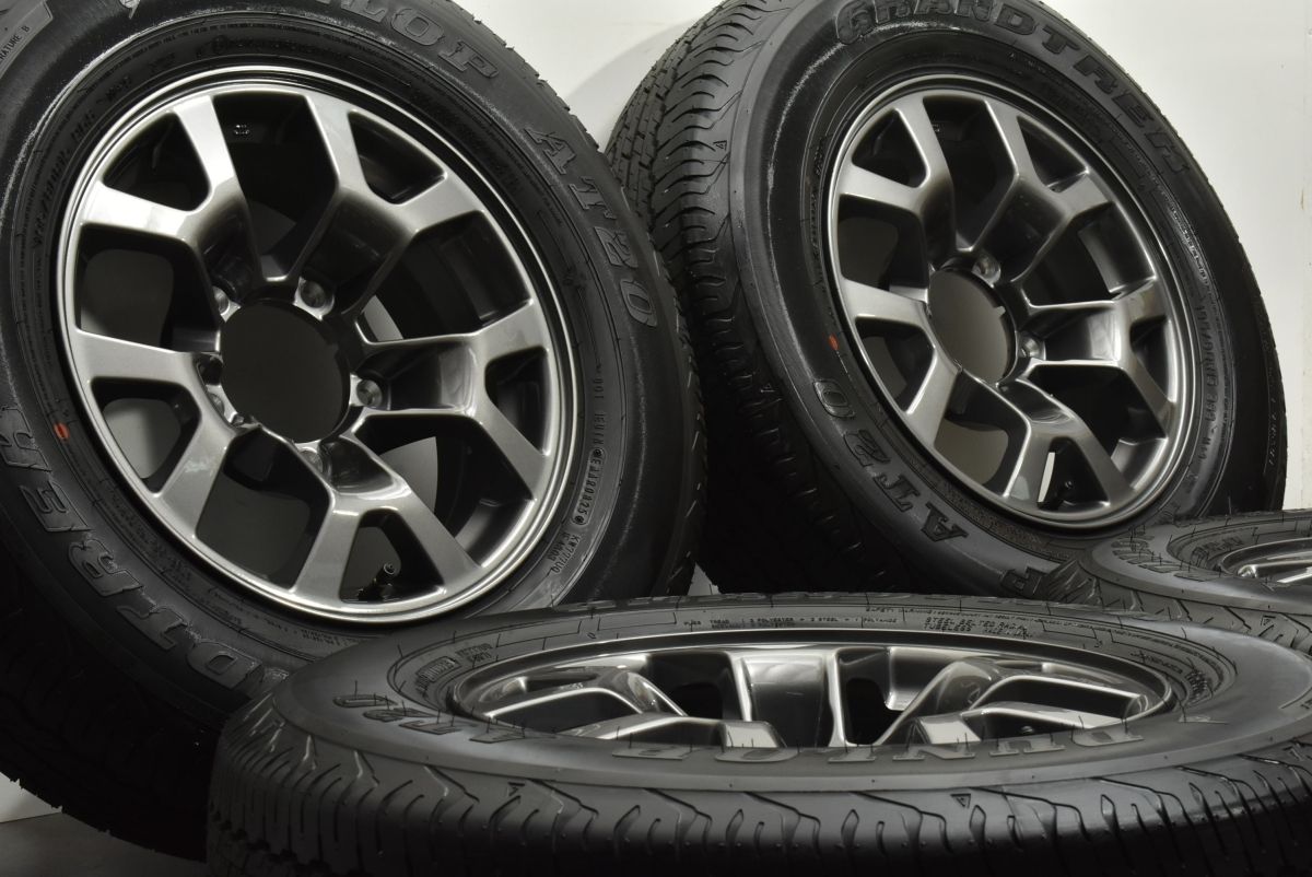 製 新車外し品 スズキ JB74 ジムニーシエラ 純正 15in 5.5J 5 PCD139.7 ダンロップ グラントレック AT20 195 80R15 ノマド