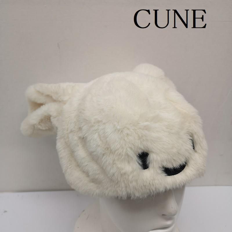 CUNE キューン 帽子 ベレー帽 ウサギ 耳 ベレー帽 ファー