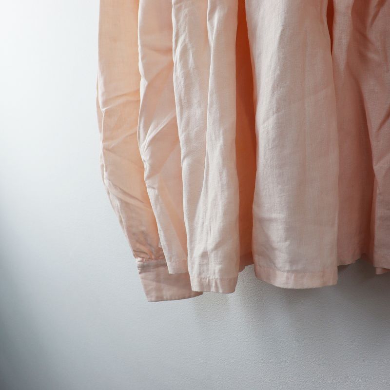 サイ SCYE リネン ピンタックブラウス 38/ピンク トップス