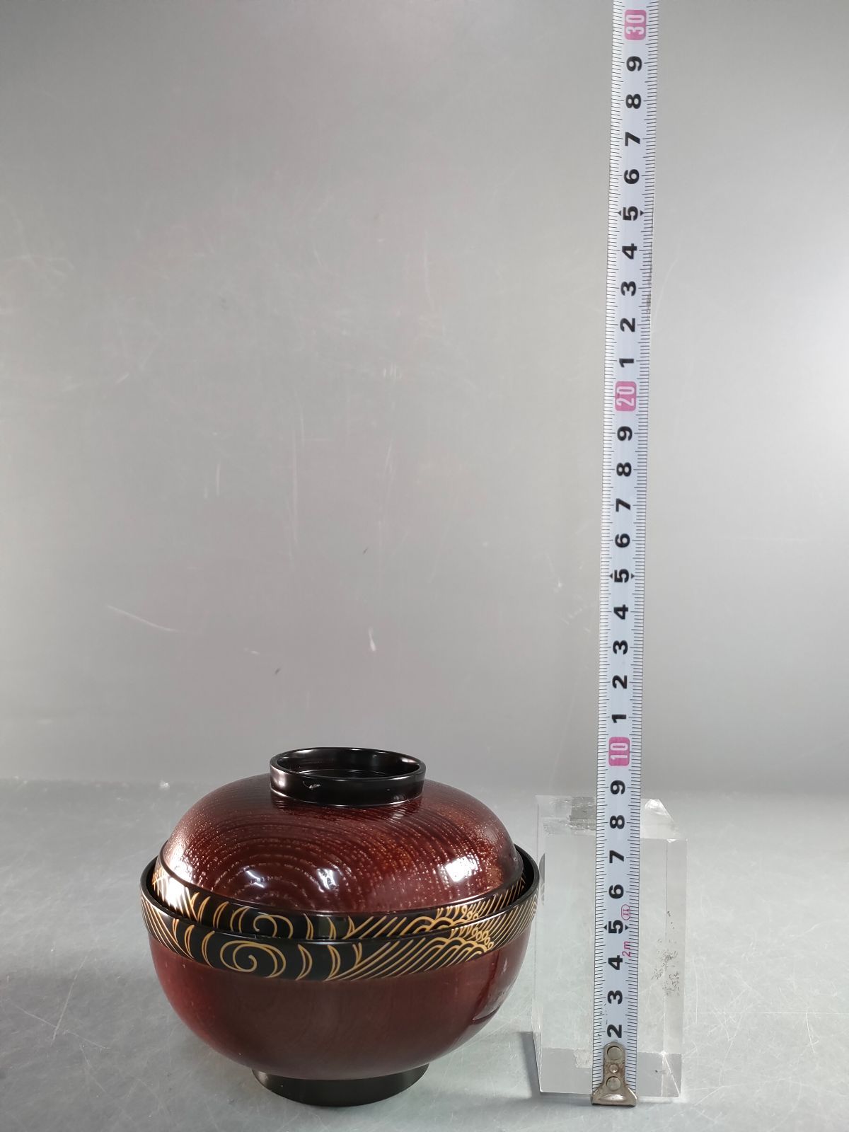 S7-1/木製漆塗/平安象彦 造/吸物椀5客/蓋付碗/和食器/懐石道具/ - メルカリ