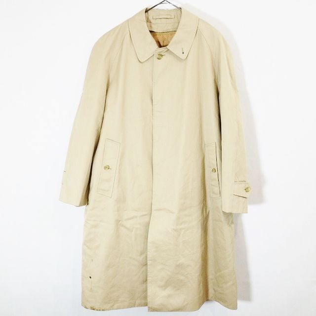 Burberry's バーバリー ベージュ ステンカラーコート 80s【Burberry's】バーバリー ステンカラーコート コットン100