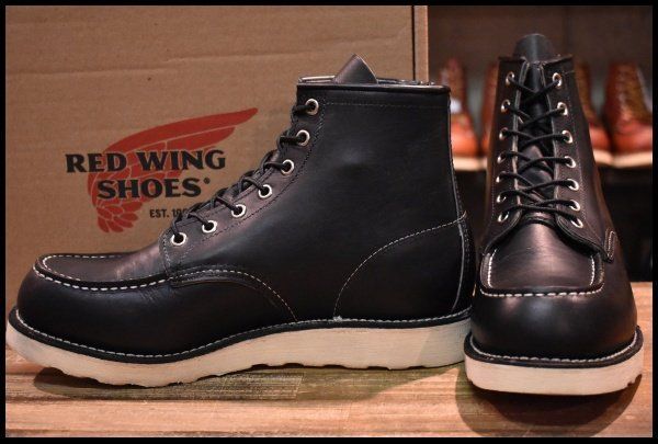 【8.5D 箱付 美品 13年】レッドウィング 9075 アイリッシュセッター 黒 ブラック ハーネス モックトゥ ブーツ redwing 8179 8130 HOPESMORE【EE197】