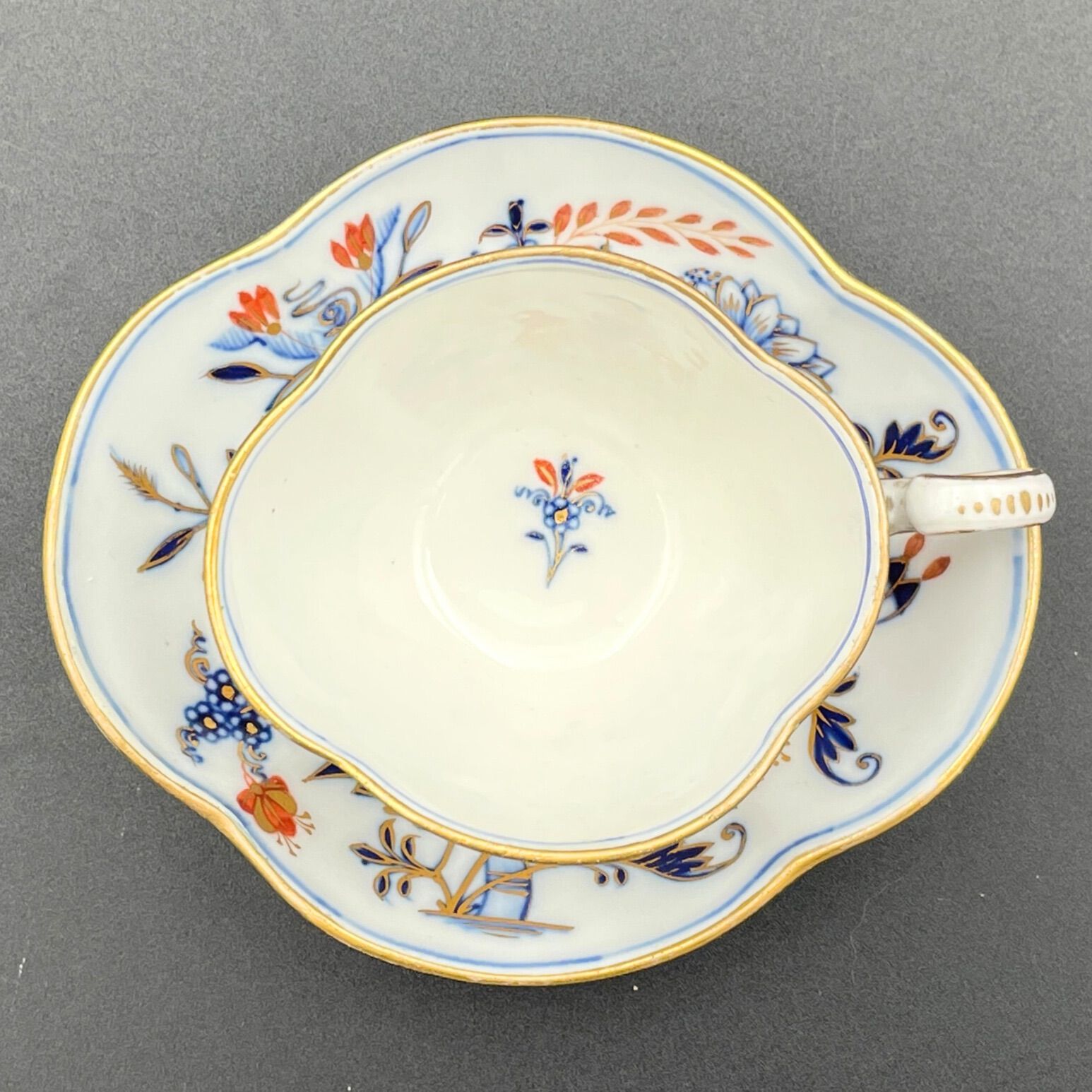 極希少】Meissen（マイセン） 一級品 四つ葉型カップ＆ソーサー