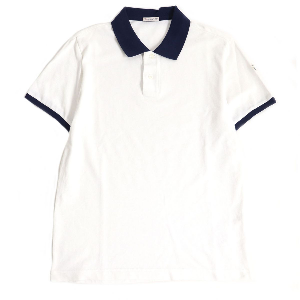 美品□モンクレール MAGLIA POLO MANICA CORTA ロゴワッペン 美品□モンクレール MAGLIA POLO MANICA CORTA ロゴワッペン