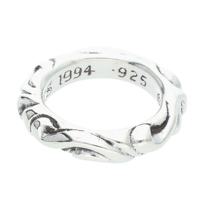 クロムハーツ SCRL BAND スクロールバンド シルバーリング メンズ 4号 WWW_SHINETEETH_COM