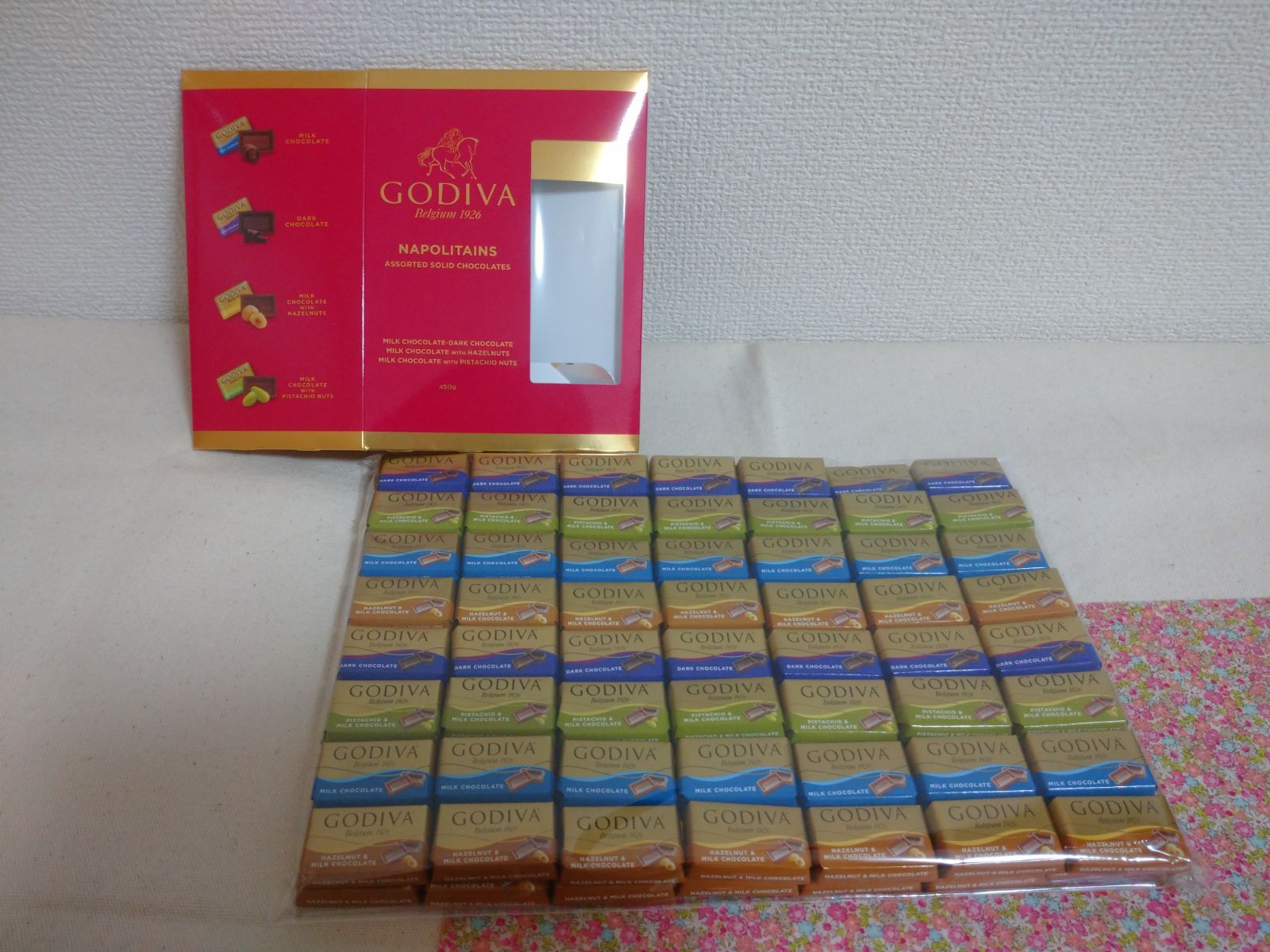 GODIVA ナポリタン ゴディバ チョコレート450g 約110枚入 - メルカリ