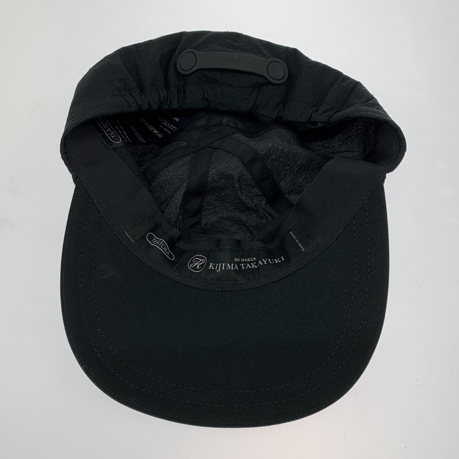 TEATORA KIJIMA TAKAYUKI キャップ ブラック TI-CAP-001-AQ