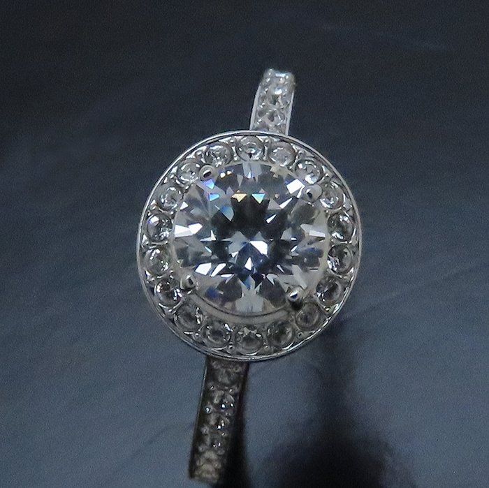 SWAROVSKI スワロフスキー クリスタル リング 指輪 #52 11号 シルバー  