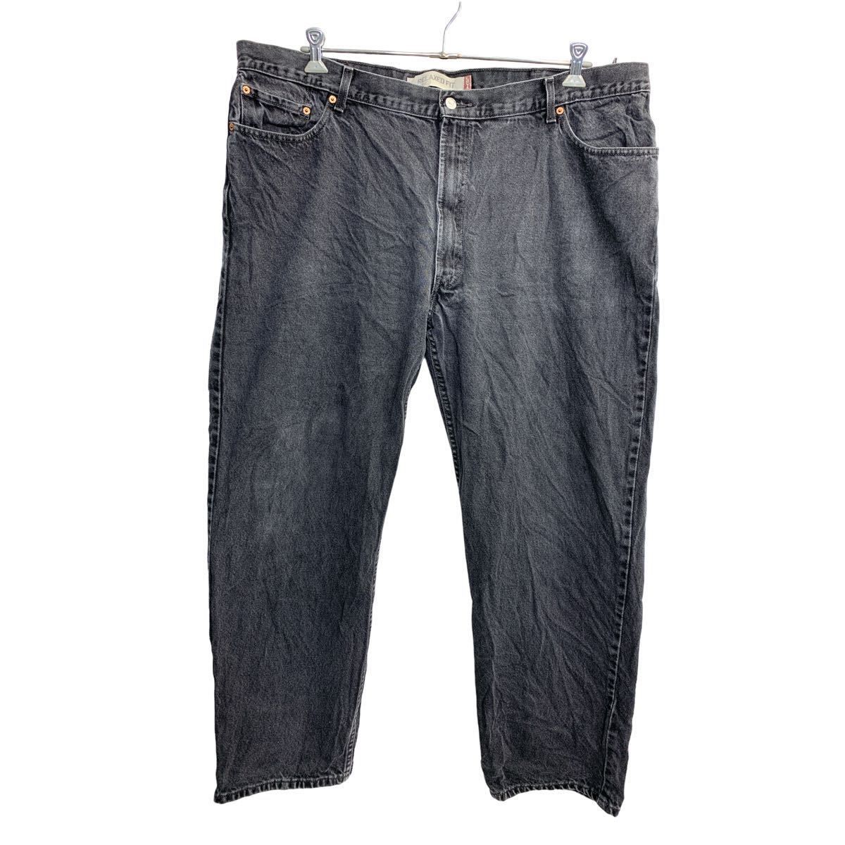 Levi's 550 デニムパンツ W46 リーバイス リラックスフィット ビッグサイズ ブラック コットン メキシコ製 古着卸 アメリカ仕入 2312-201