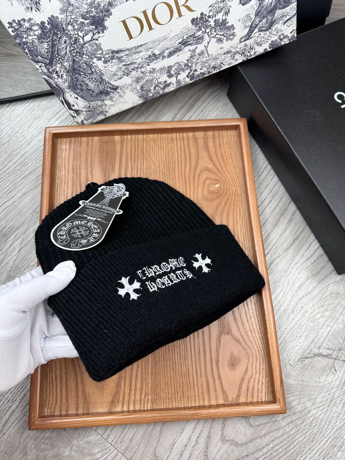 Chrome HEARTS クロムハーツ ニット帽 ニットキャップ新品