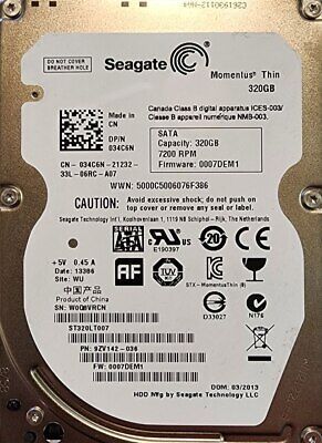 Seagate ST320LT007 2.5 インチ SATA ハードドライブ -