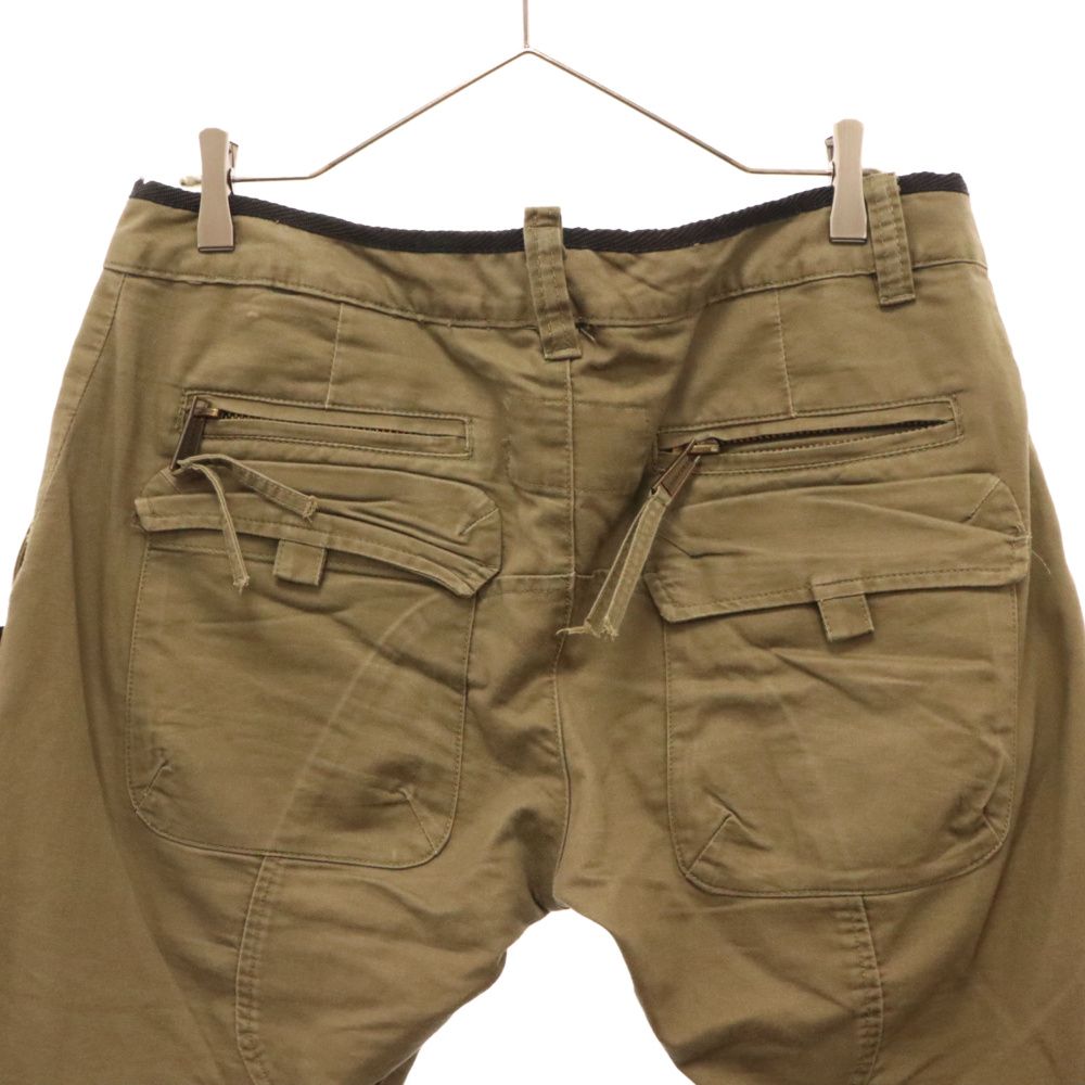 DSQUARED2 (ディースクエアード) ミリタリー カーゴパンツ カーキ