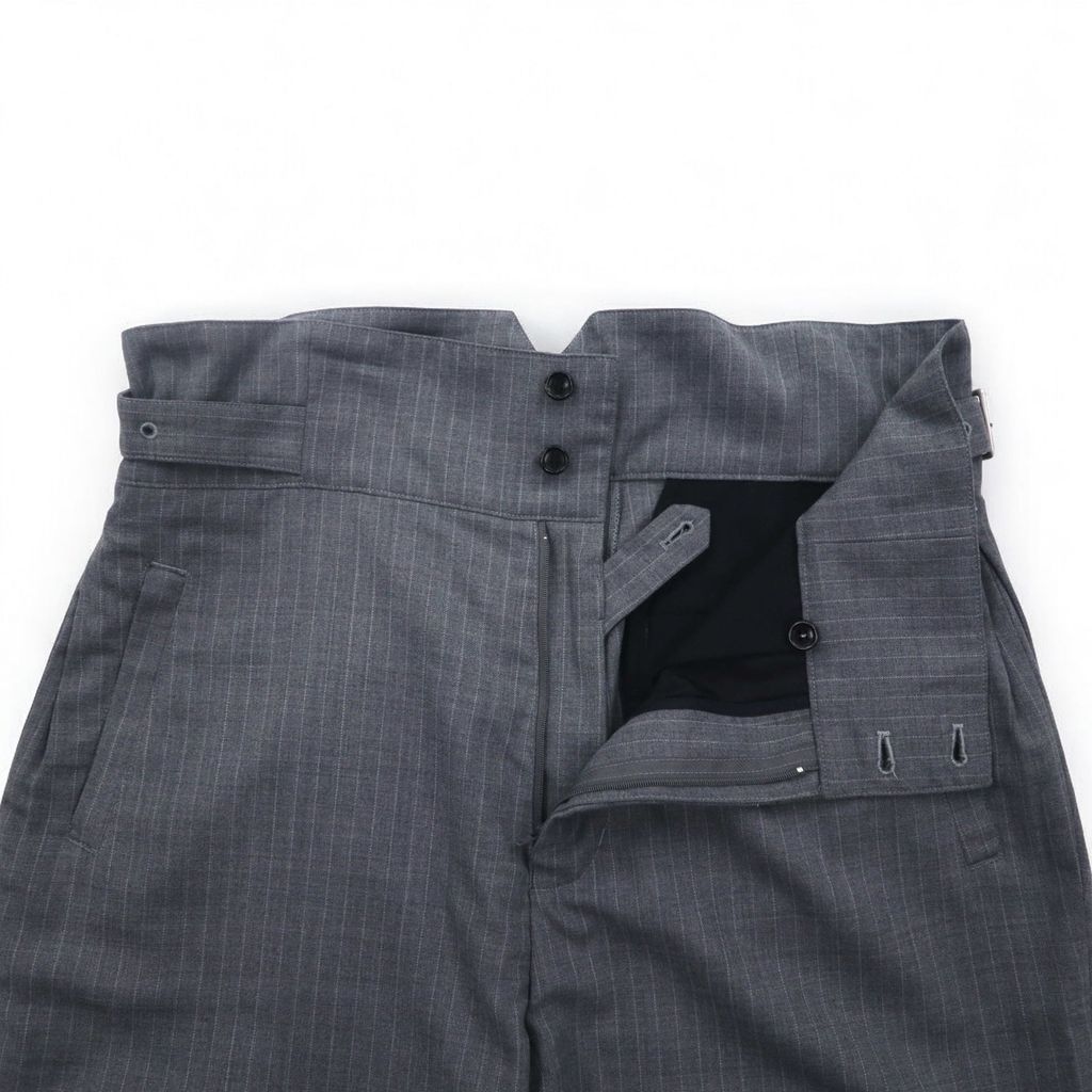 Blackweirdos ボンテージ スラックス パンツ XL グレー Deformed 