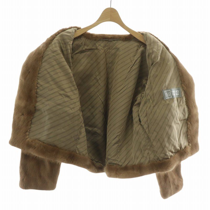 【御予約】【✨美品✨】SAGA MINK ショートコート　ブラウン　銀サガ サガミンク SAGA MINK 銀サガ ファーコート アウター 毛皮