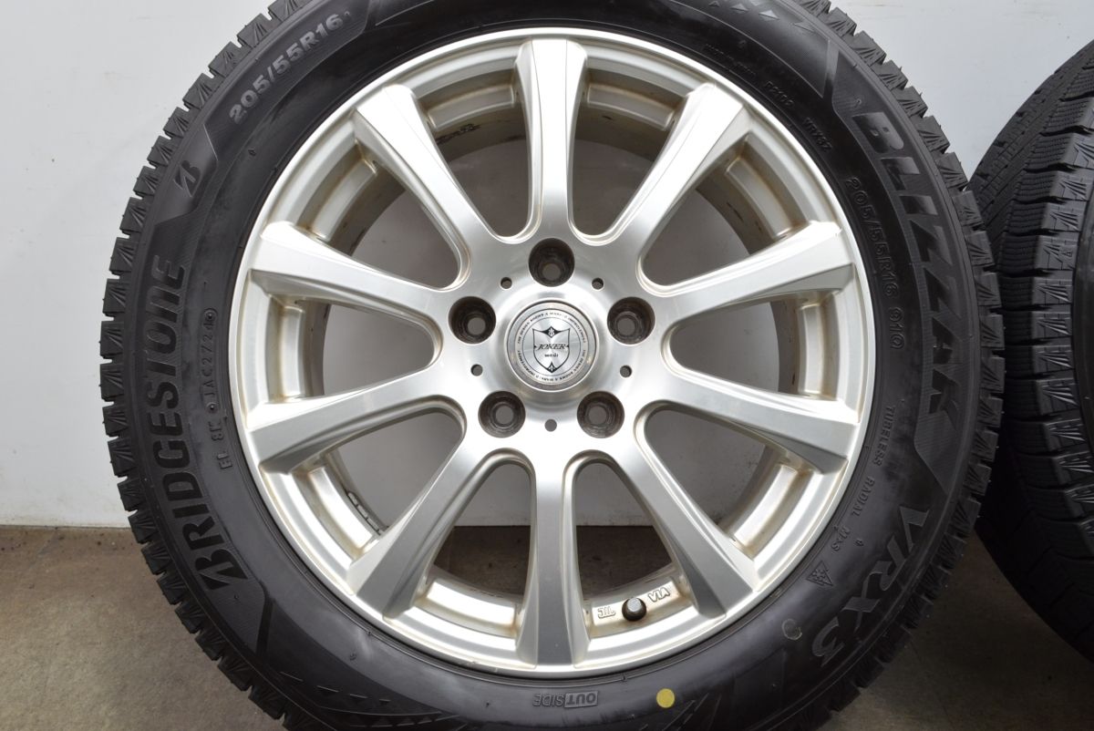 製 バリ溝 Weds ジョーカー 16in 6.5J 47 PCD114.3 ブリヂストン ブリザック VRX3 205 55R16 ノア ヴォクシー ステップワゴン FFCRYSTALESIA_COM