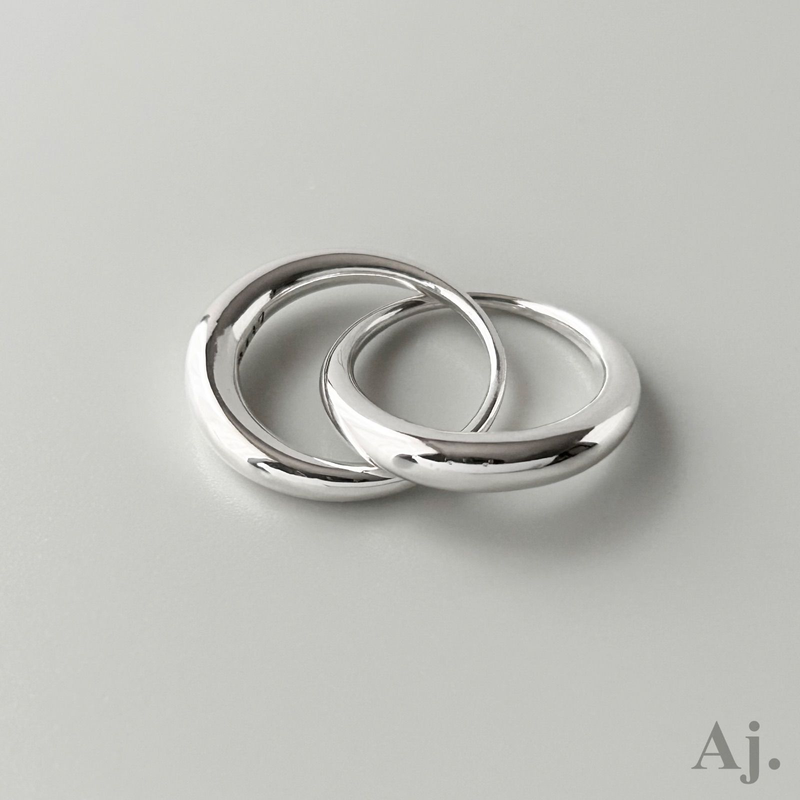 ジョージジェンセン 希少 ダブル リング 指輪 447 LUNE Kim Buck