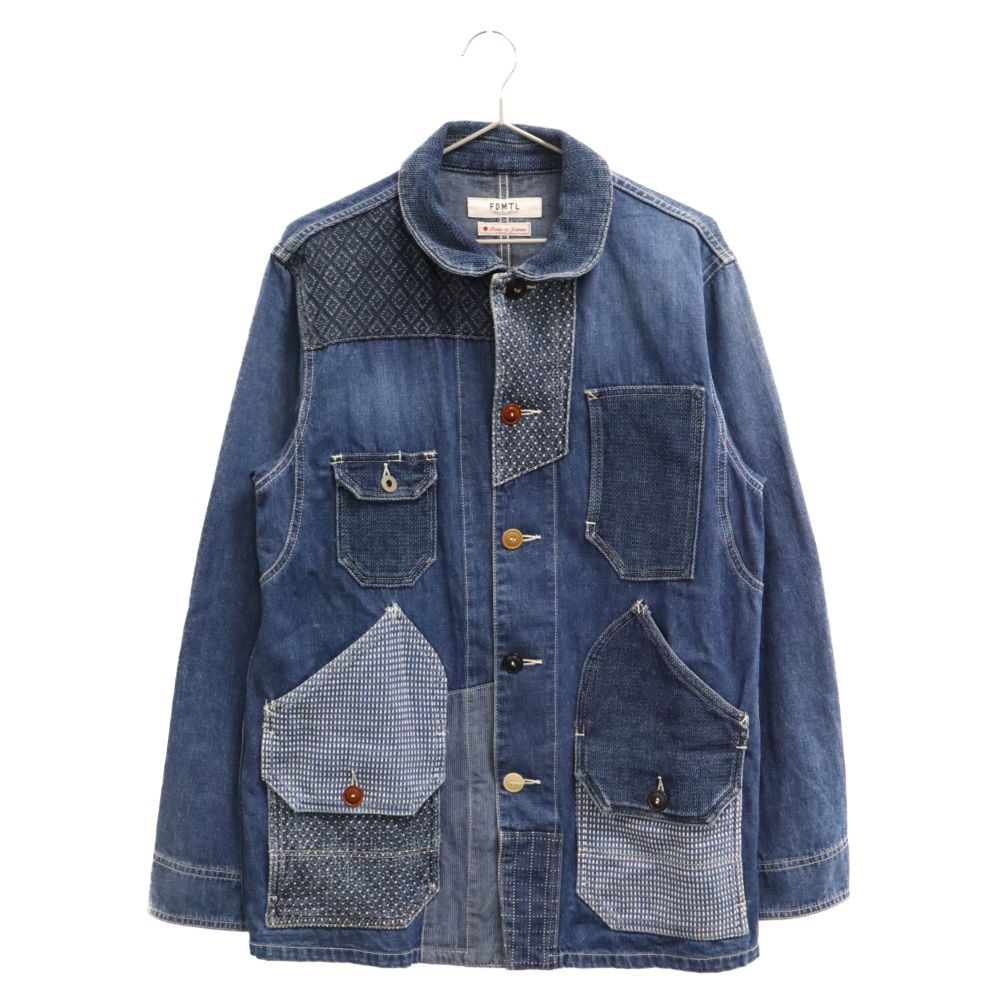 FDMTL (ファンダメンタル) パッチワーク デニムシャツジャケット