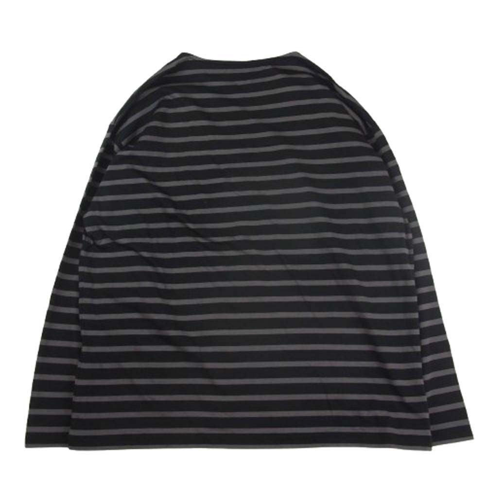 AUBERGE COCO 44 黒×ベージュ オウベルジュ AUBERGE COCO ボーダー カットソー ブラック系