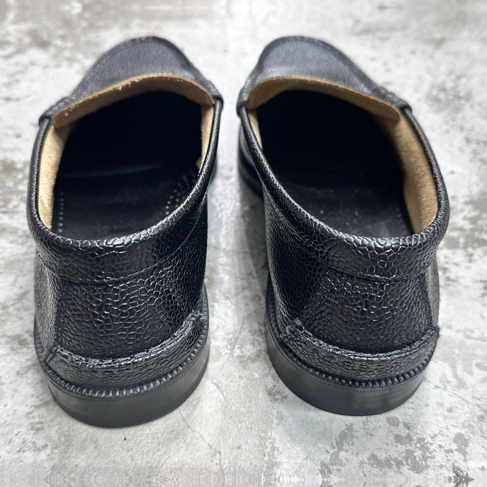 黒エンボス加工ローファーケンフォードkenford The Kenford Fineshoes/ケンフォードファインシューズ/EMBOSSED