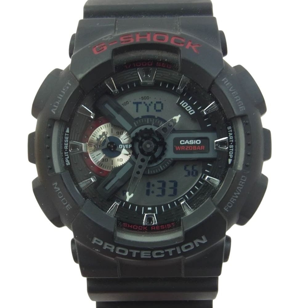 CASIO G-SHOCK カシオ ジーショック 5146 GA-110 デジタルアナログ時計 腕時計 ブラック系【中古】