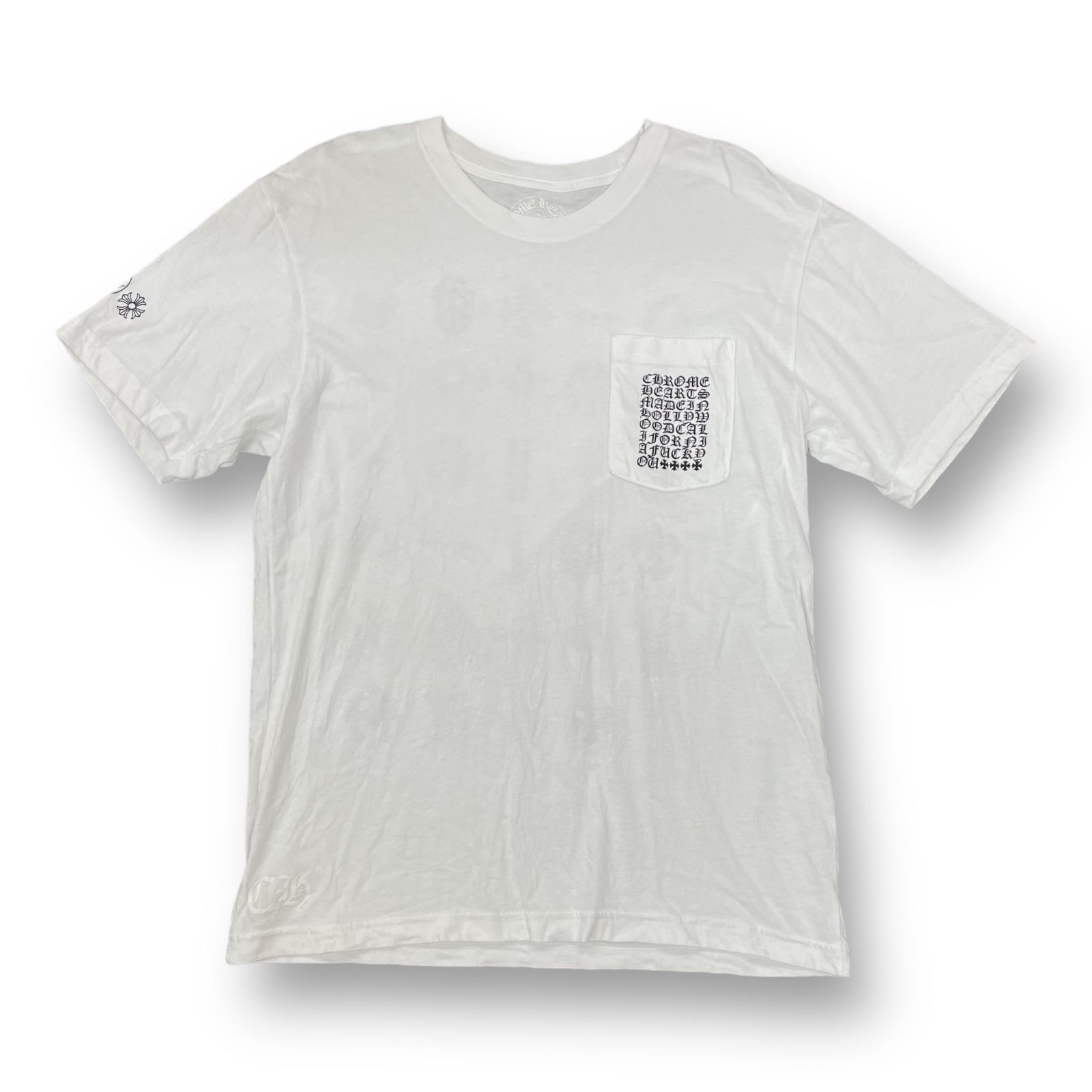 国内正規 CHROME HEARTS 胸ポケット バックプリント Tシャツ 2212-304