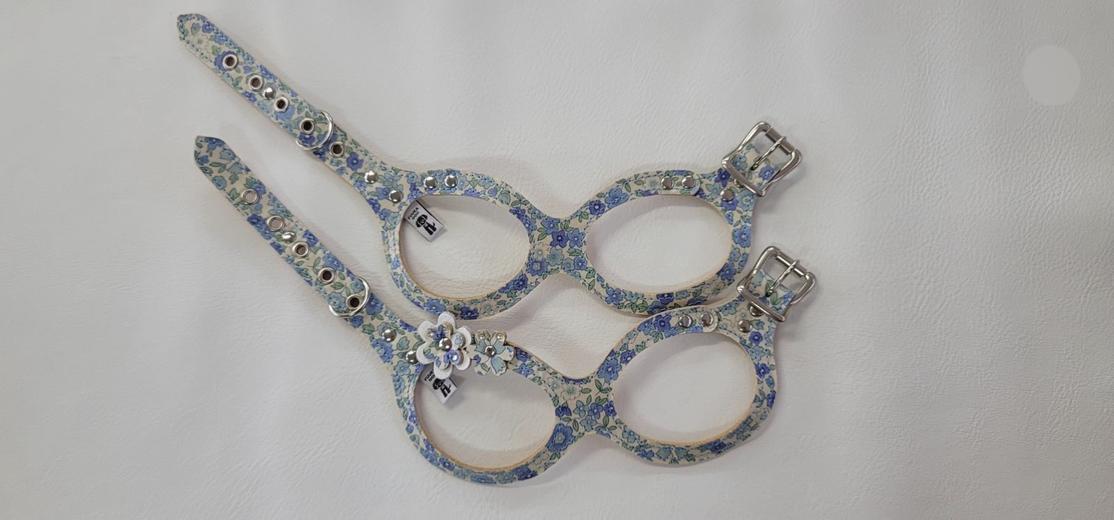 FUUKA dog ハーネス メガネ型 実用新案登録商品 お花柄 L