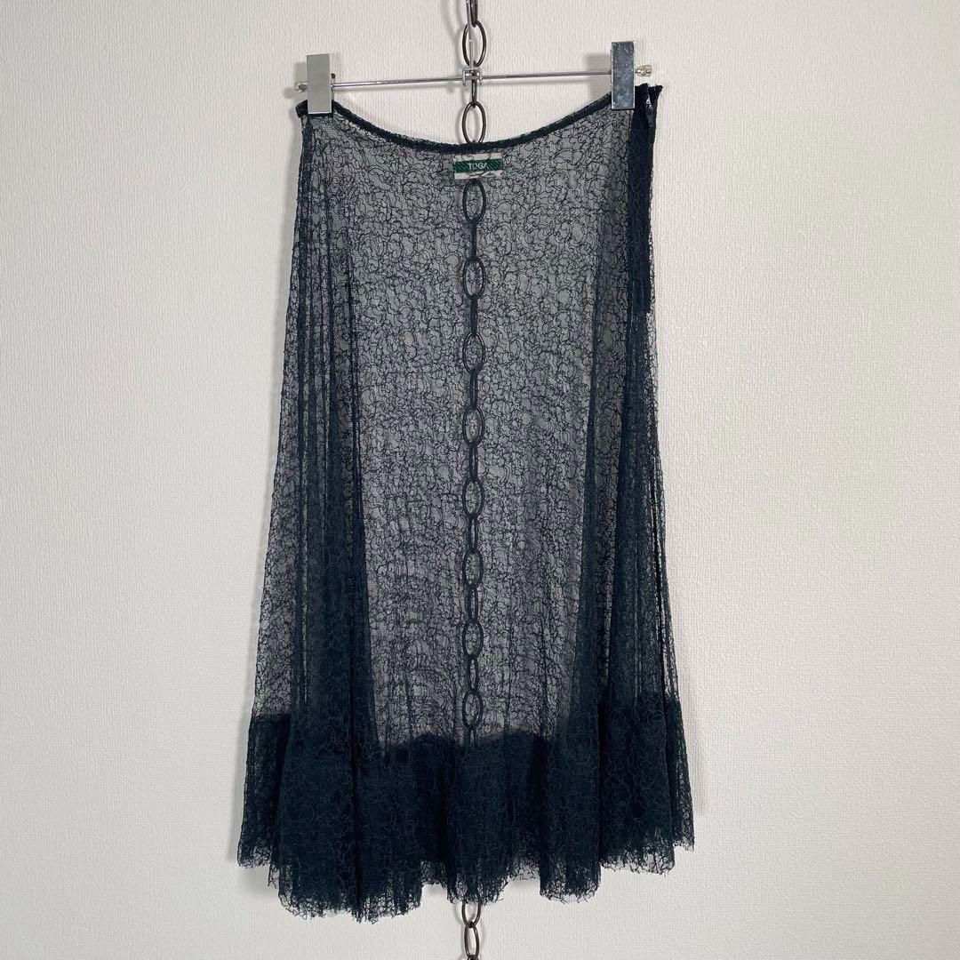 TOGA レーススカート 重ね着 レイヤード フリル フ シースルー チュール トーガ