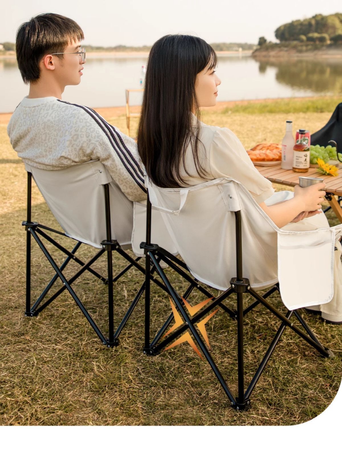 新しい未使用 アウトドア ビーラッパーチェア キャンプ 椅子