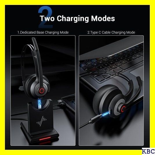 JIAMQISHI Bluetooth Headset - Wireless Headset with Noise ...