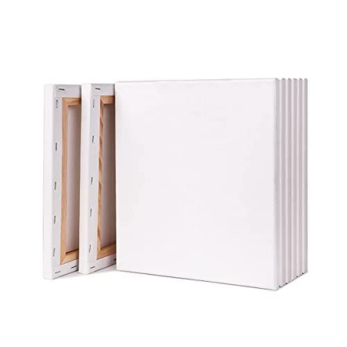 S0-8 S0 8枚 セット キャンバス 正方形 張りキャンバス キャンバス画材 canvas 油絵アクリル絵に適用 180mm*180mm*8枚