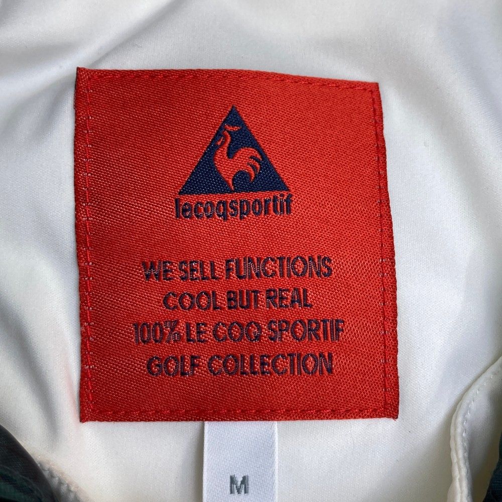 LECOQ ルコック ゴルフ フード付 ボア裏地 ジップジャケット L レッド