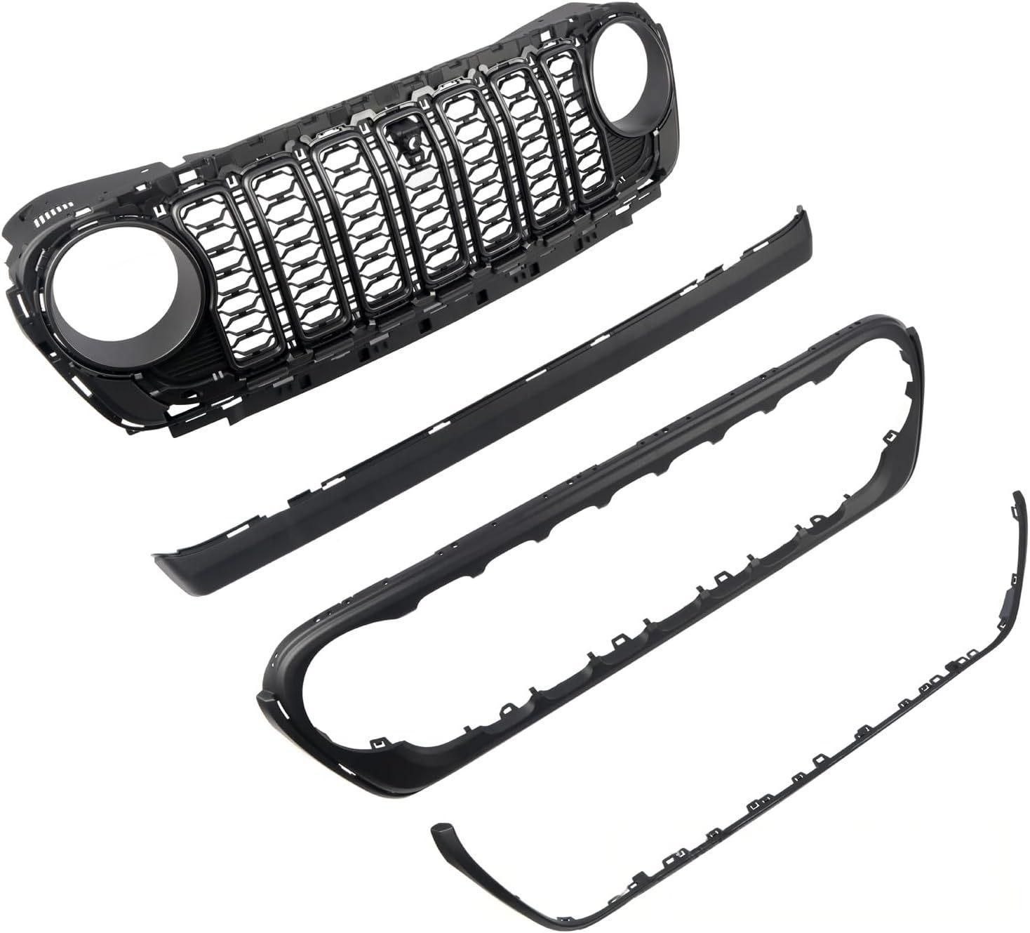 18-24吉普JEEP牧马人 前格栅 - JL24モデル対応 有孔デザイン 商品説明 有孔设计版 FFCRYSTALESIA_COM