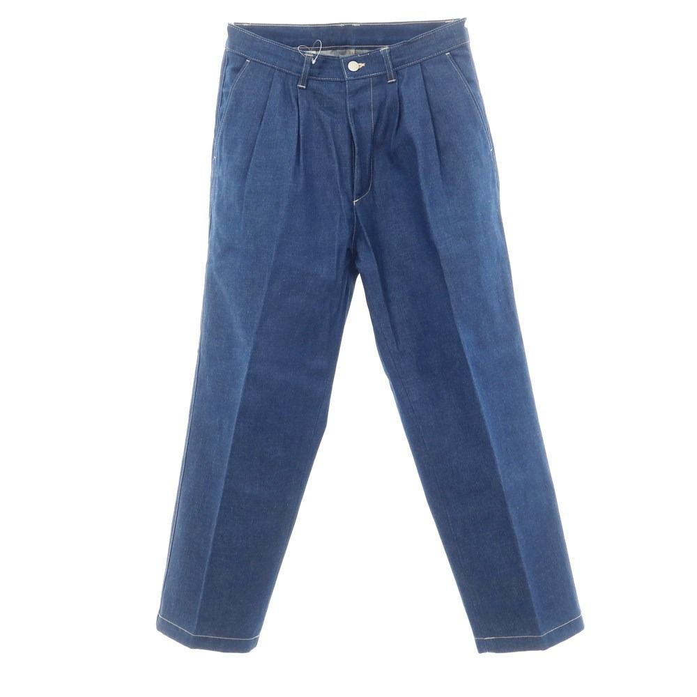 【中古】イートウツ E.TAUTZ ワイド デニムパンツ ジーンズ ブルー【サイズ30】【メンズ】