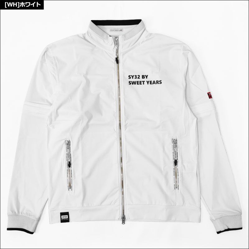 カラー・サイズ選択可】SY32 GOLF メンズ フルジップ 袖着脱式 長袖