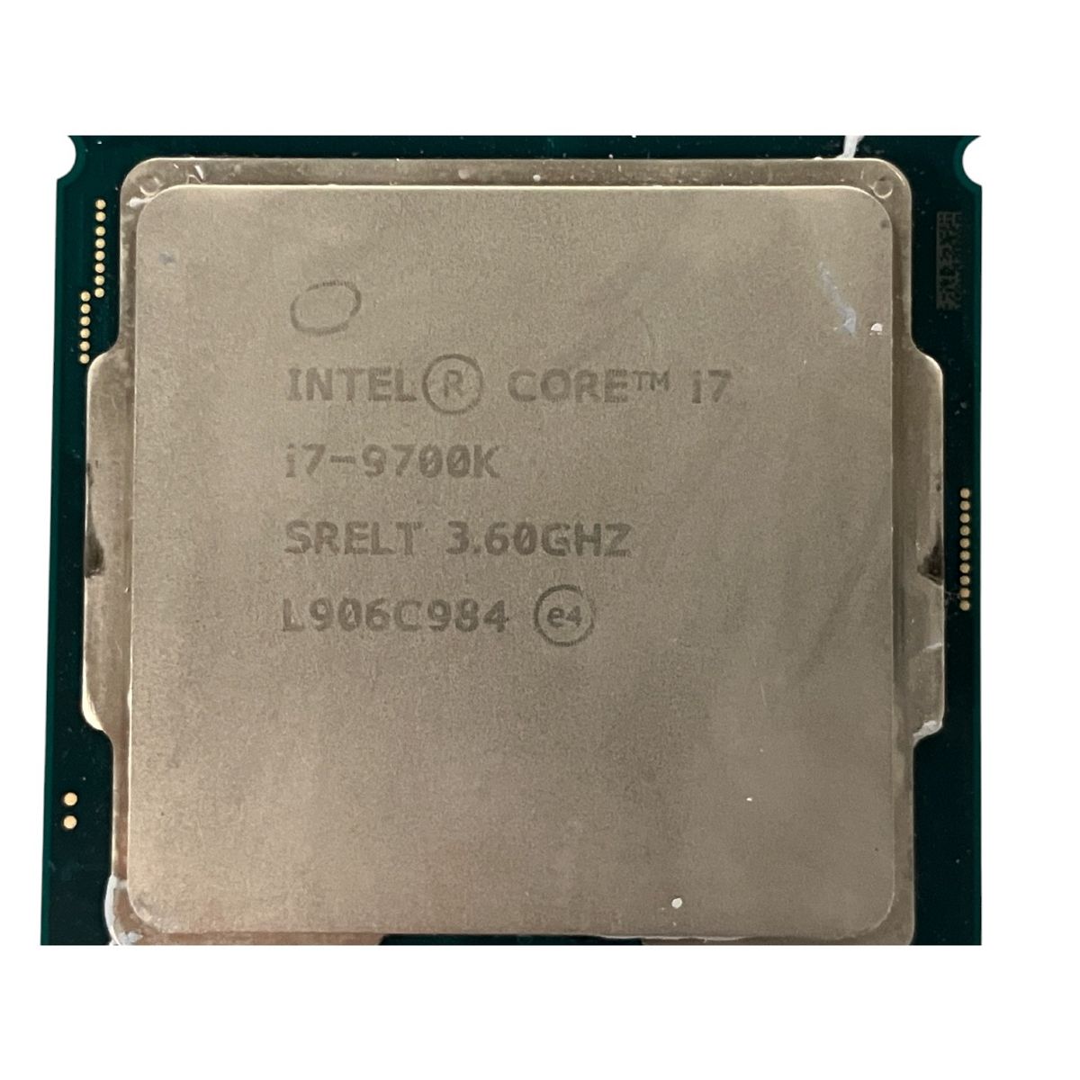 Intel Core i7-9700K 本体のみ　ジャンク Intel Core i7-9700K 3.60GHZ CPU PC パーツ パソコン ジャンク