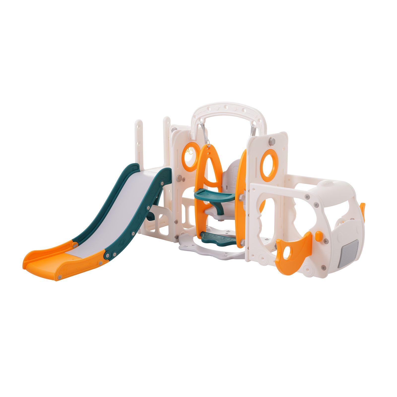 大阪熊 室内遊具 すべり台 ブランコ セット バスケットゴール 付き