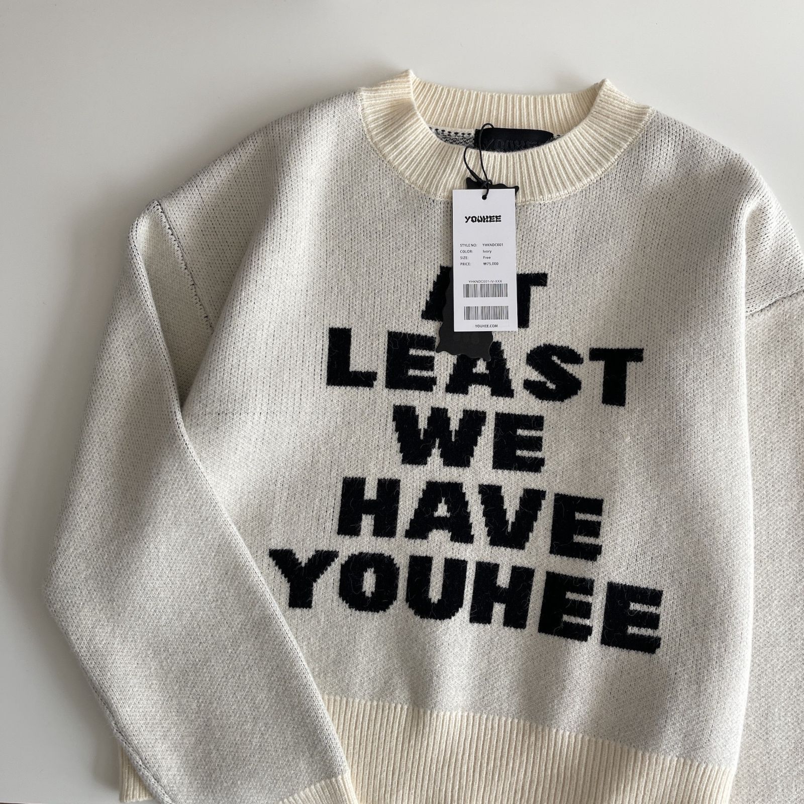 YOUHEE ニットセーター 韓国☆人気☆LETTERING PULLOVER KNIT 3色