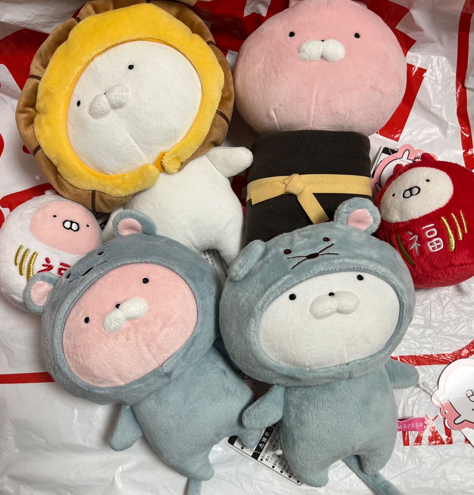 うさまる うさこ ぬいぐるみ おせち 着ぐるみ ネズミ マスコット 