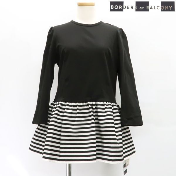 ボーダーズアットバルコニー コルセットTシャツ 36 ブラック 黒