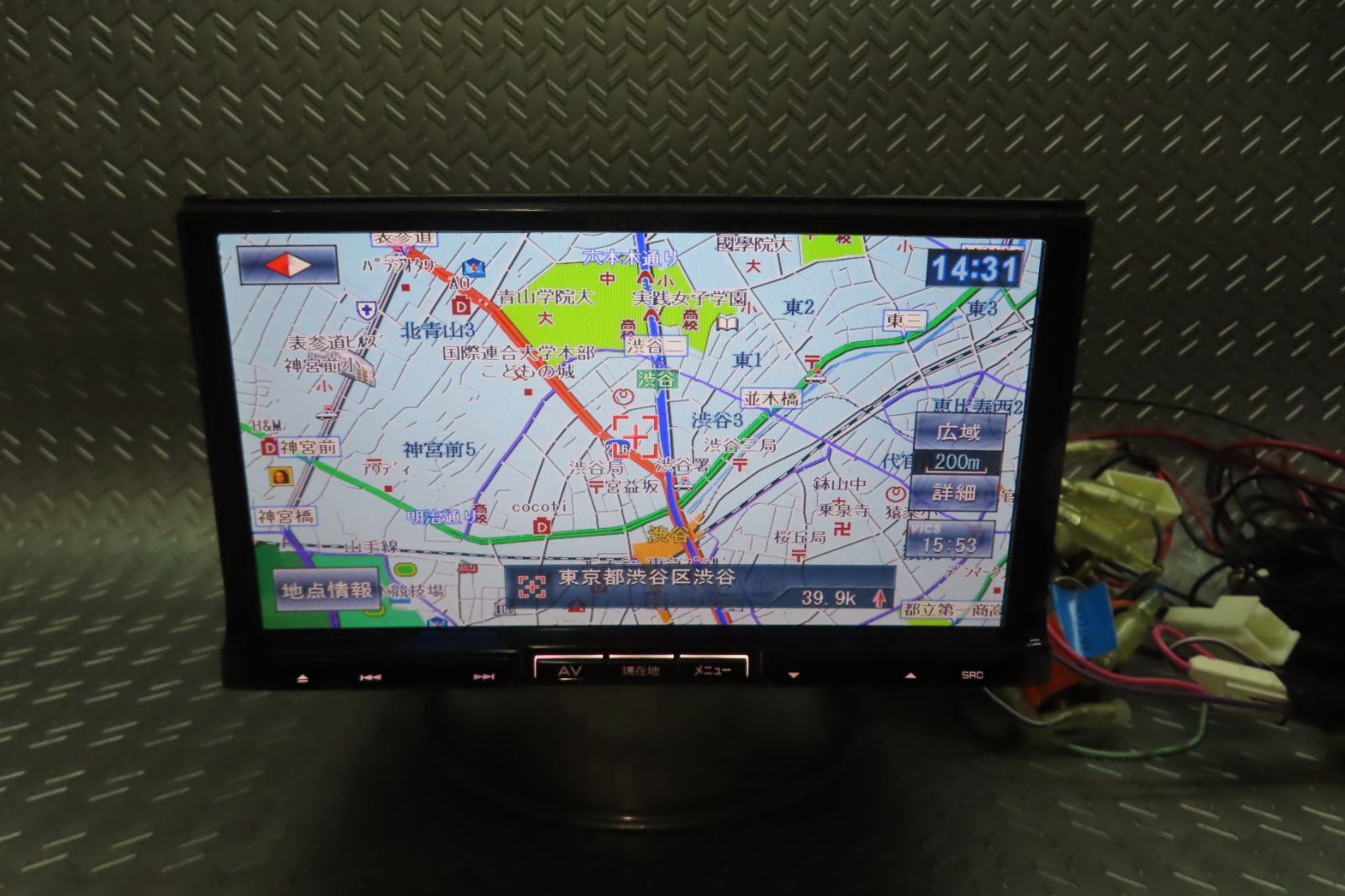 ケンウッド MDV-L500 完動品保証付☆W6479/ケンウッド メモリーナビ MDV-L500 TV