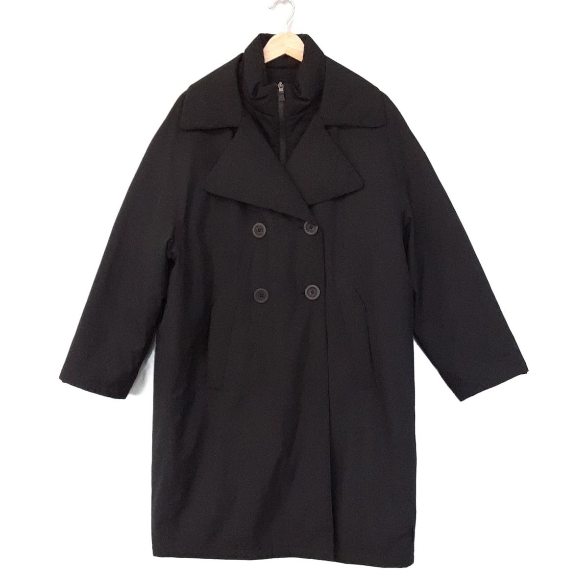 HERNO ヘルノ ダウンコート サイズ42 M レディース - 黒 長袖|ベスト着脱可|GORE-TEX|冬