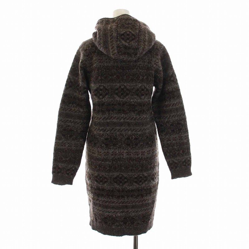 Jamieson's フェアアイル柄 フード セーター フーデッドカーディガン