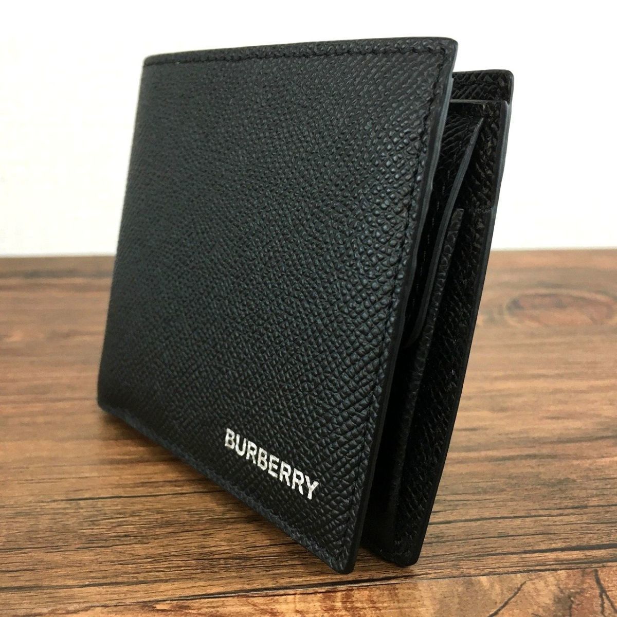 未使用品 BURBERRY 二つ折り財布 ブラック レザー 385 - iepfsas.com