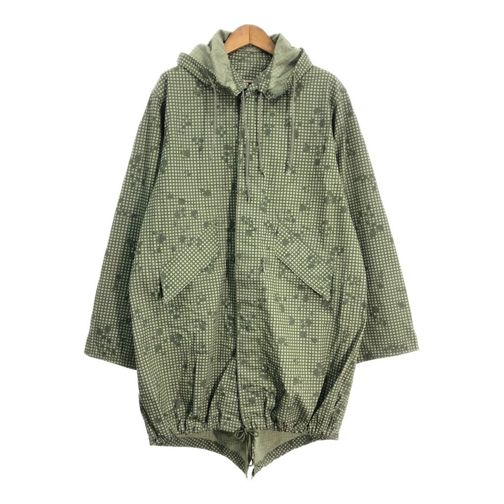 80年代 米軍実物 U.S.ARMY ナイトカモ フィールドジャケット ミリタリー オリーブ (メンズ LARGE) 中古 古着 S8484