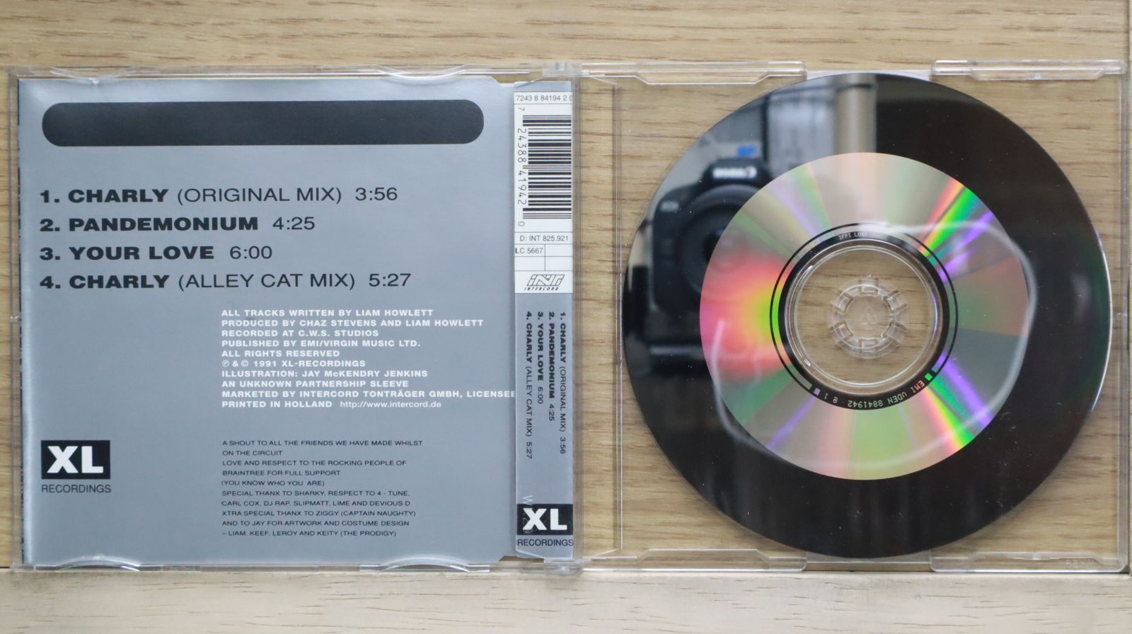 Charly [Single] by The Prodigy (CD, 1992, Elektra (Label