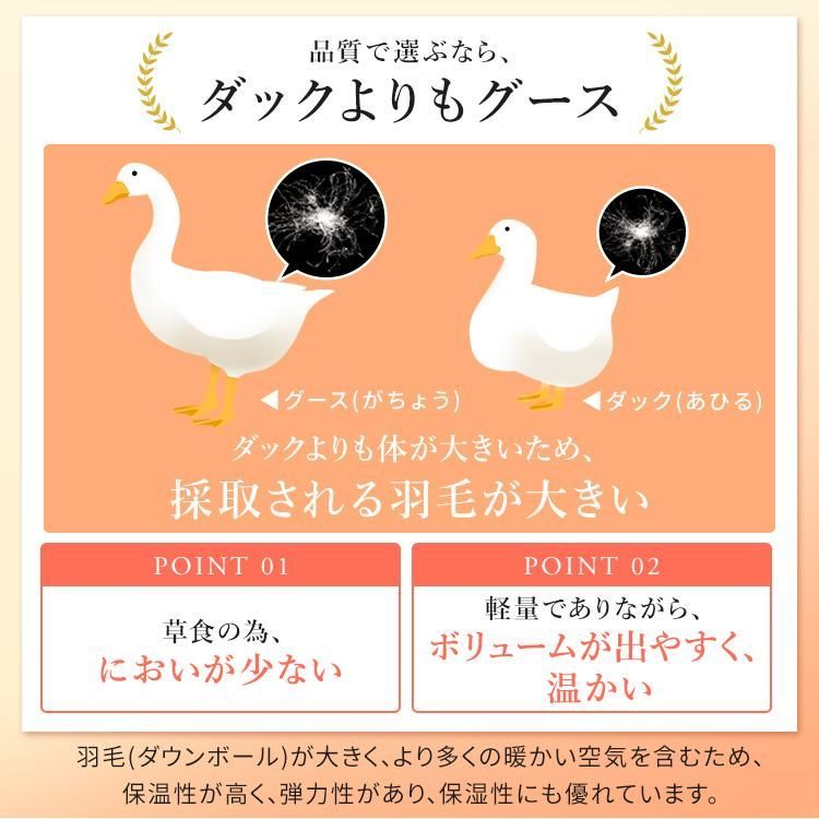  羽毛布団 セミダブル ロング 掛け布団 冬 暖かい ホワイトダックダウン93 1.2 kg 羽毛掛け布団 抗菌 消臭 抗アレルゲン PAA 19 RP 7年保証 その他 介護用ベッド 寝具