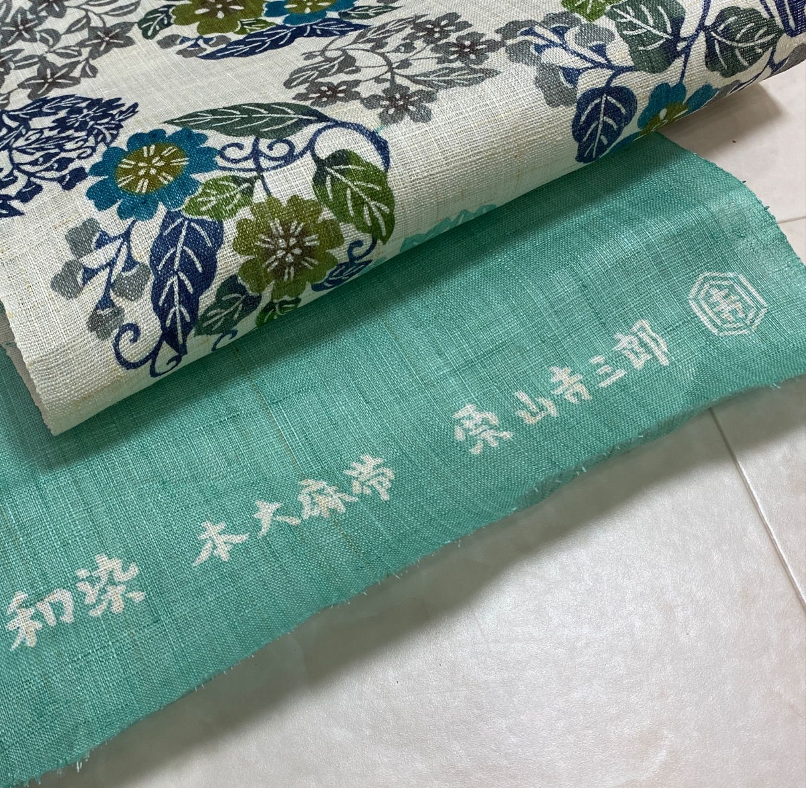 九寸帯 地白花丸詰