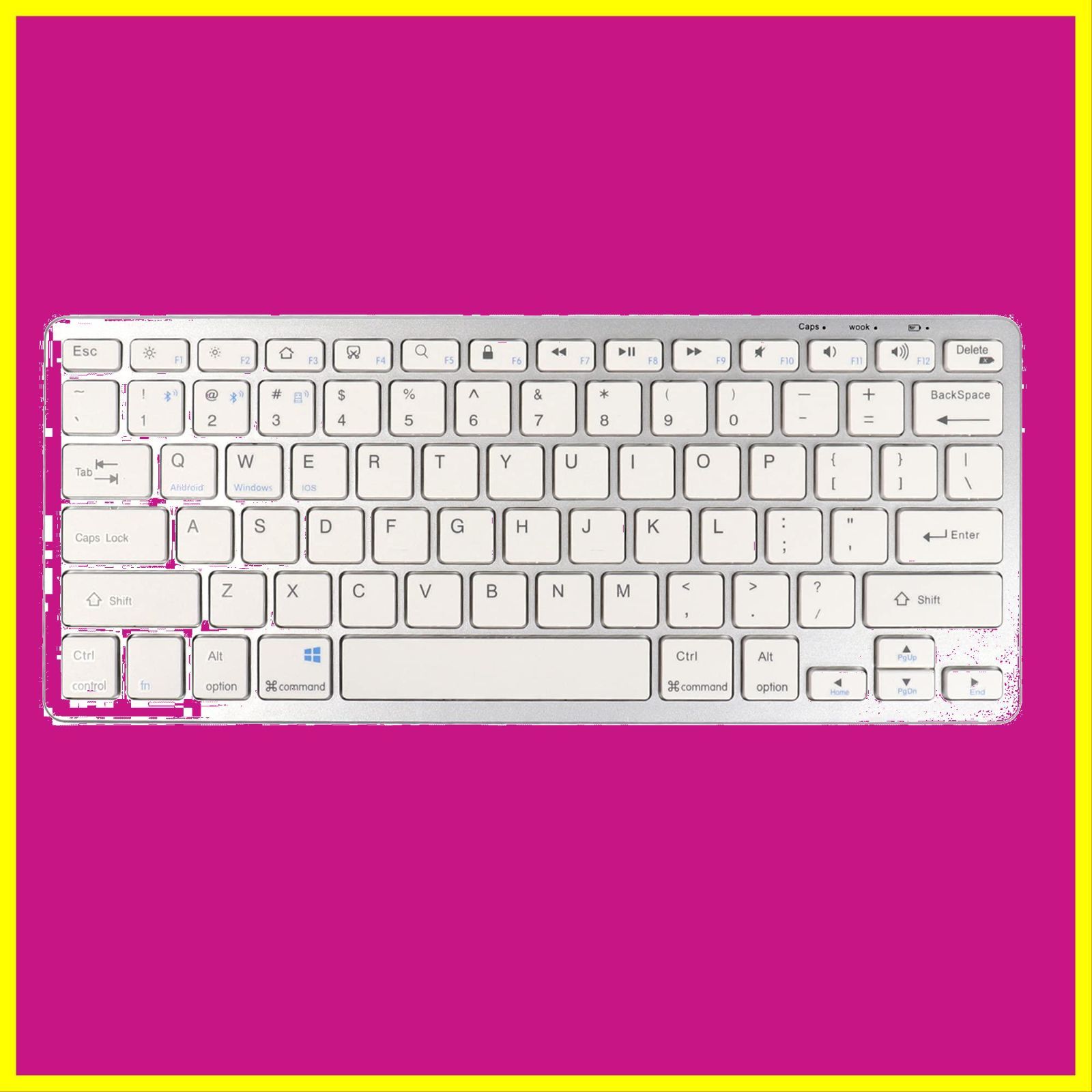 【特価セール】薄型 静音 USB充電式 コンパクト携帯便利 キーボード タブレット/パソコンPC用 キーボード 2.4G Windows 無線 3台同時接続可能 Mac 英語配列 iOS Bluetoothキーボード ワイヤレス Android